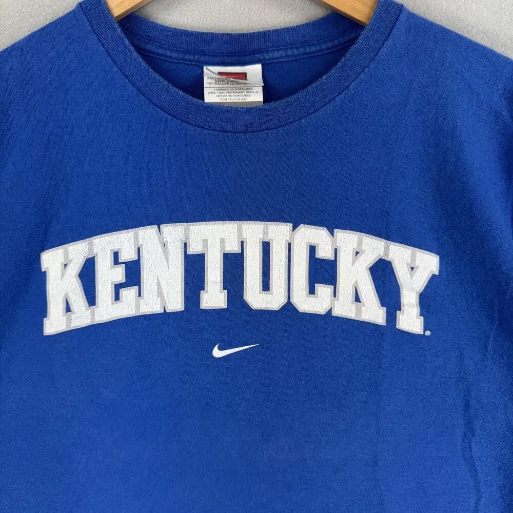 Kentucky Wildcats Shirt Mens Large Blue NCAA Basketball Nike Team Graphic Tee